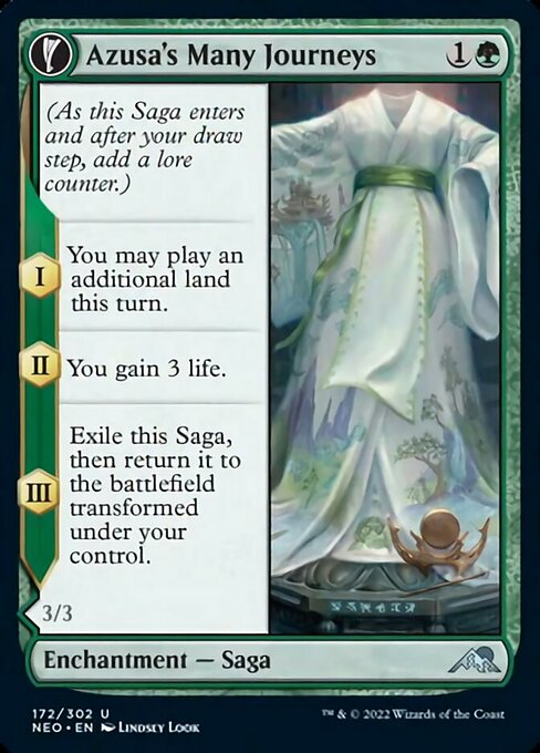 Azusa's Many-Journeys MTG Card