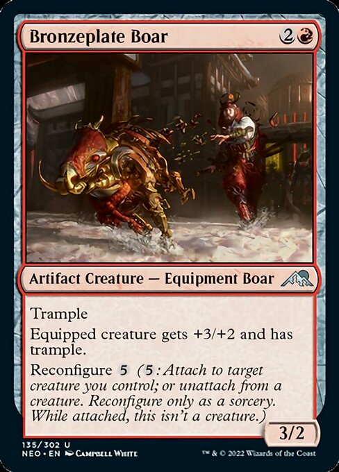 Bronzeplate Boar MTG Card